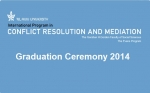 Graduation Ceremony 2014 - The International Program in Conflict Resolution and Mediation