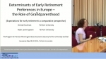 Determinants of Early Retirement Preferences in Europe - the Role of Grandparenthood