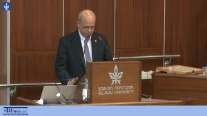 Greetings by Joseph Klafter, President of Tel Aviv University