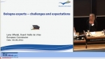 To be a Bologna Expert - Expectations &amp; Challenges