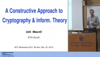 Constructive cryptography and information theory