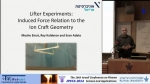 Lifter experiments: induced force relation to the ion craft geometry