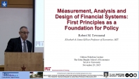 Measurement, Analysis, And Design Of Financial System:First Principles as the Foundation for Policy