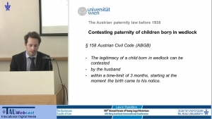 Civil Law and Ideology The Transformation of Austrian Paternity Law 1938-1945