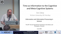 Time as Information to the Cognitive and Meta–Cognitive Systems