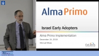 Israel Early Adopters: Alma Primo Implementation